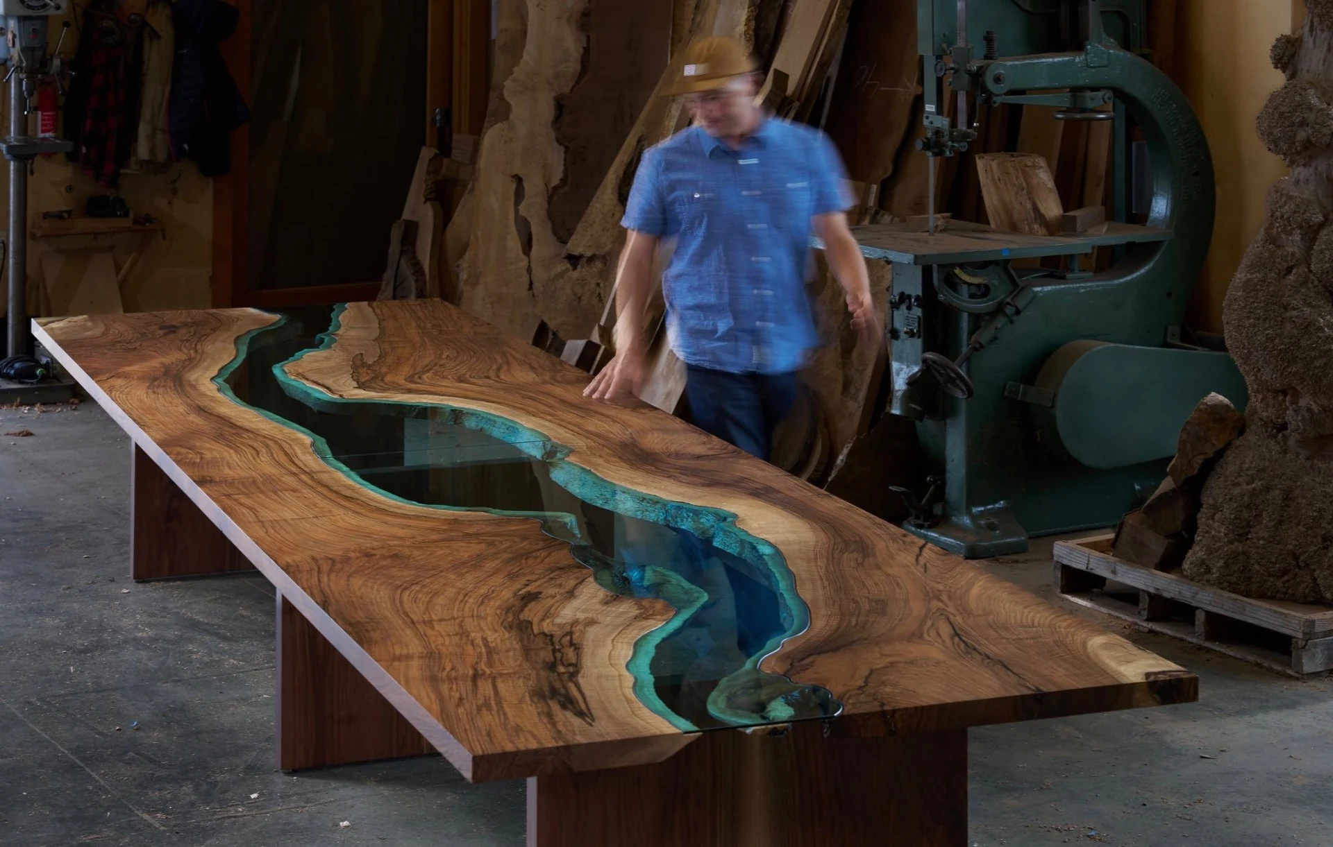 Détail d'une création artisanale en bois
